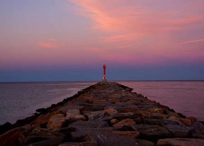 Scusset Beach Greeting Card featuring the photograph Jetty by Brian Mooney