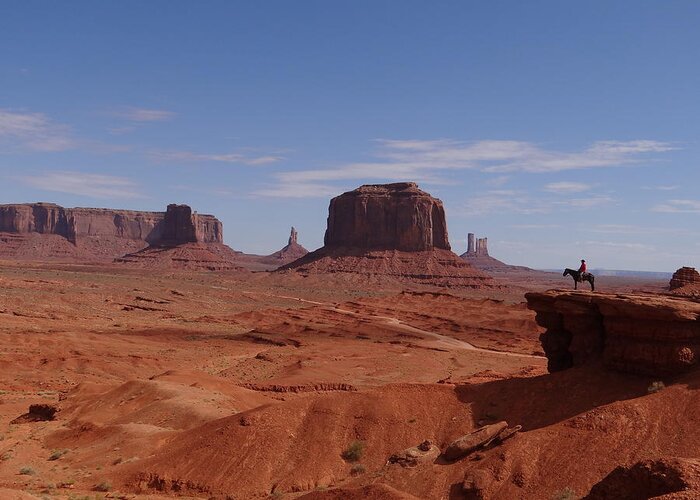 Monument Valley Greeting Card featuring the photograph John Ford's Point in Monument Valley by Keith Stokes