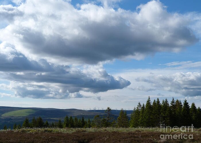 Clouds Greeting Card featuring the photograph June Sky - Strathspey by Phil Banks