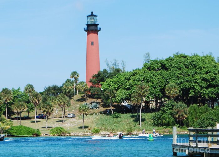 Jupiter Inlet Greeting Card featuring the photograph Jupiter Inlet by William Wyckoff