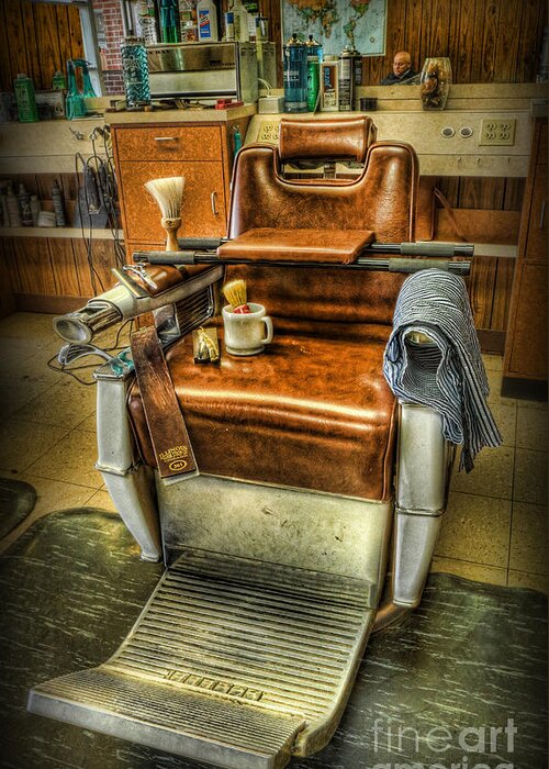 Barber Signs Greeting Card featuring the photograph Just a Little off the Top II - Barber Shop by Lee Dos Santos