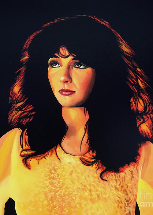 Kate Bush Greeting Card featuring the painting Kate Bush Painting by Paul Meijering