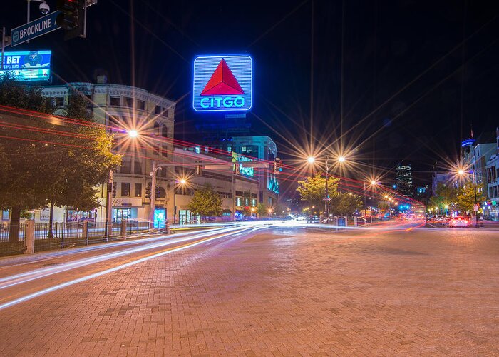 Boston Greeting Card featuring the photograph Kenmore Square by Bryan Xavier