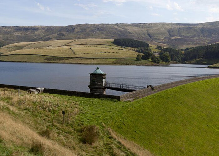 Kinder Reservoir Greeting Card featuring the photograph Kinder Reservoir Panorama by Nick Atkin