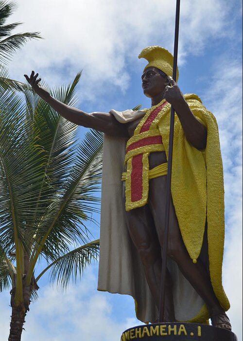 Kona Greeting Card featuring the photograph King Kamehameha by Amy Fose