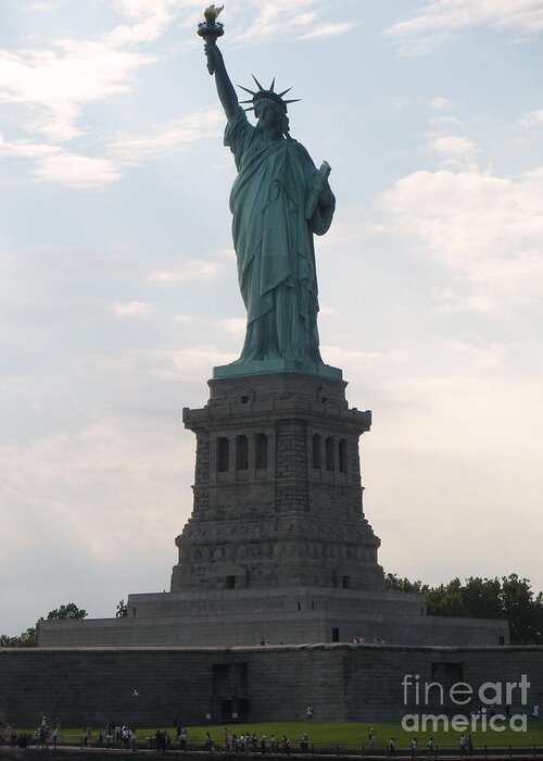 Statue Of Liberty Greeting Card featuring the photograph Lady Liberty by Luther Fine Art