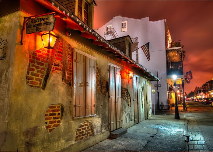 2014 Greeting Card featuring the photograph Lafitte's Blacksmith Shop by Tim Stanley