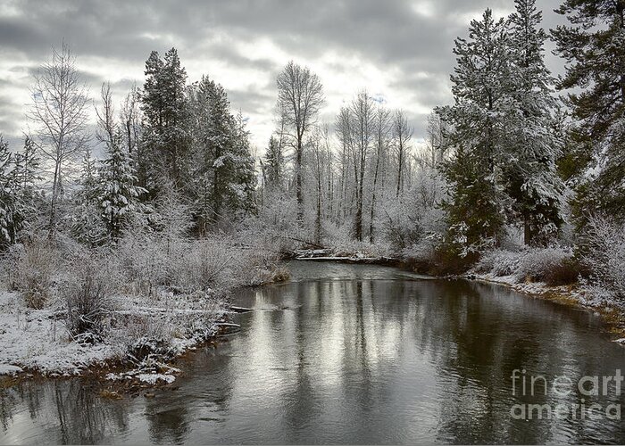 December Greeting Card featuring the photograph Lake Fork by Idaho Scenic Images Linda Lantzy