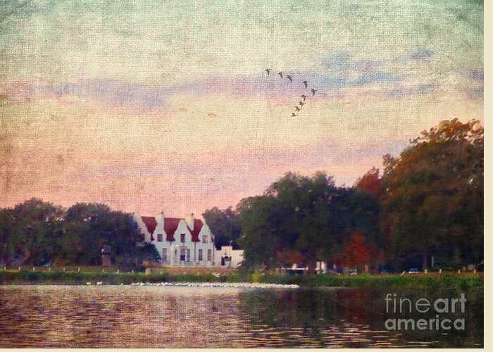 Landscape Greeting Card featuring the photograph Lake House by Judi Bagwell