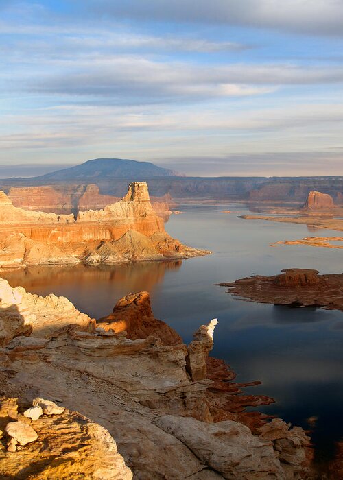 Landscape Greeting Card featuring the photograph Lake Powell from Alstrum Pt 12 by JustJeffAz Photography