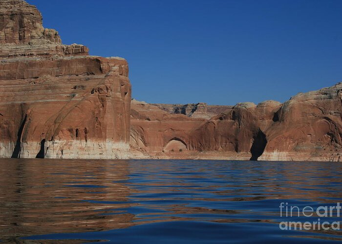 Lake Powell Greeting Card featuring the photograph Lake Powell Landscape by Marty Fancy