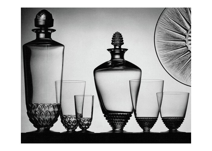 Home Accessories Greeting Card featuring the photograph Lalique Glassware by The 3