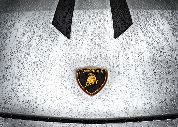 Exotic Greeting Card featuring the photograph Lamborghini Performante Hood in HDR by Michael White