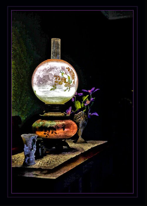 Lamp Greeting Card featuring the photograph Lamp by Monroe Payne