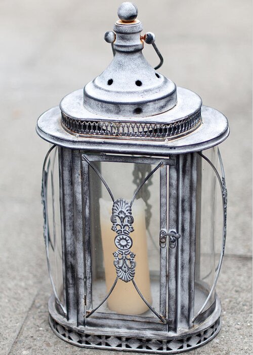 Candle Greeting Card featuring the photograph Lantern by Frank Gaertner