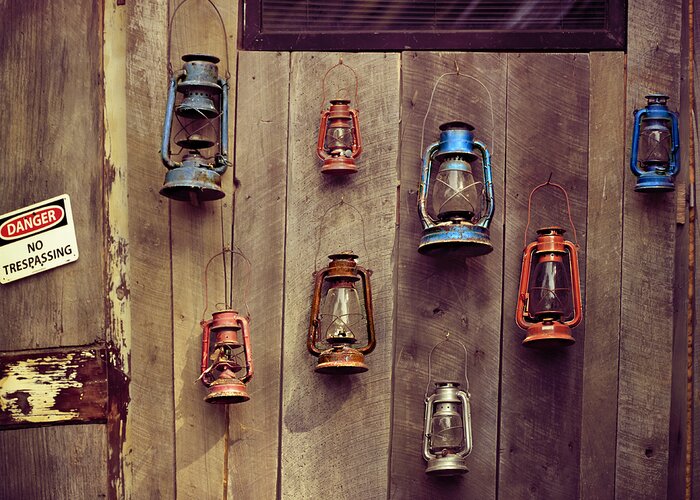 Lanterns Greeting Card featuring the photograph Lanterns by Steven Michael