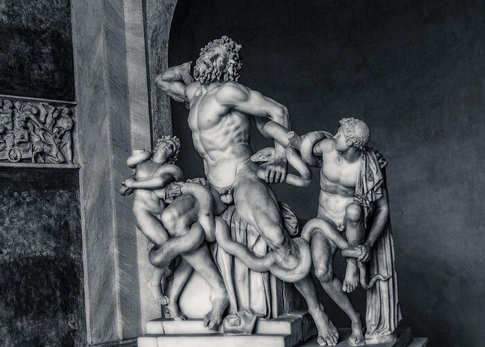 Greek Greeting Card featuring the photograph Laocoon and His Sons by AM FineArtPrints