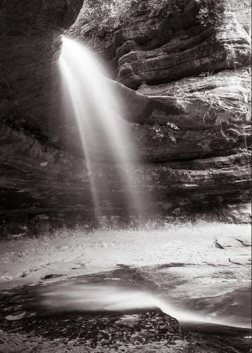 Waterfall Greeting Card featuring the photograph LaSalle Canyon by Lauri Novak