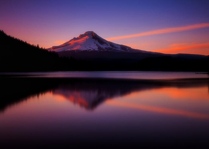 Oregon Greeting Card featuring the photograph Last Light by Darren White