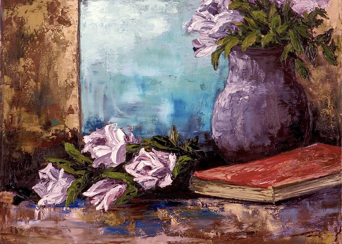 Roses Greeting Card featuring the painting Lavendar Roses by Darice Machel McGuire