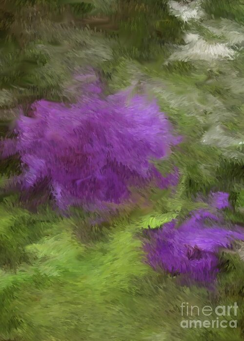 Digital Art Greeting Card featuring the digital art Monet Meadow by Alice Terrill