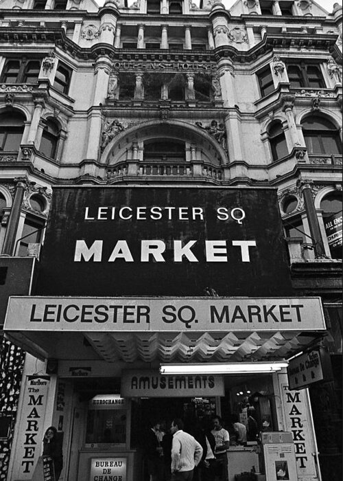 London Greeting Card featuring the photograph Leicester Square Market by Nancy Clendaniel