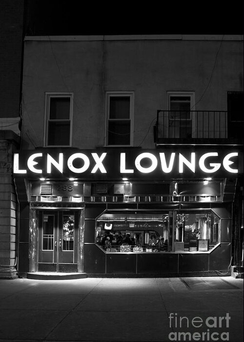 Art Deco Greeting Card featuring the photograph Lenox Lounge_175 by Andria Patino