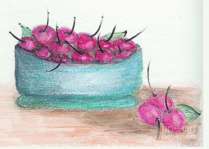 Colored Pencil Greeting Card featuring the mixed media Life is... by Ruth Dailey