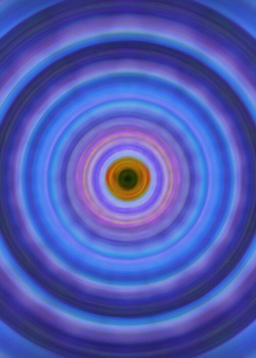 Circles Greeting Card featuring the painting Life Light - Abstract Art By Sharon Cummings by Sharon Cummings