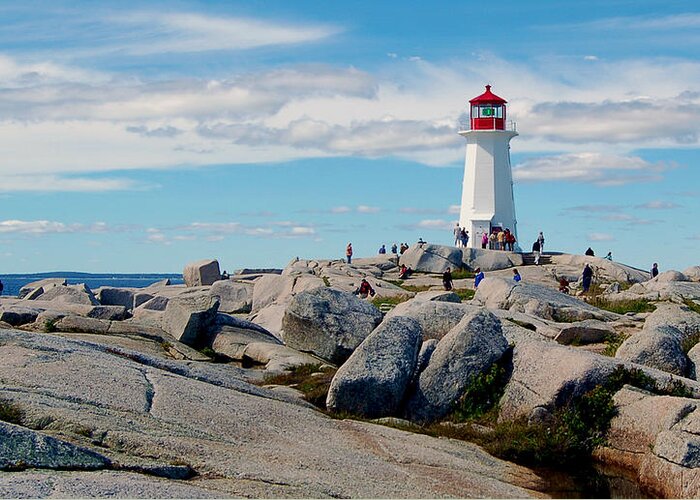 Nova Scotia Greeting Card featuring the photograph Lighting The Way Home by Ron Haist