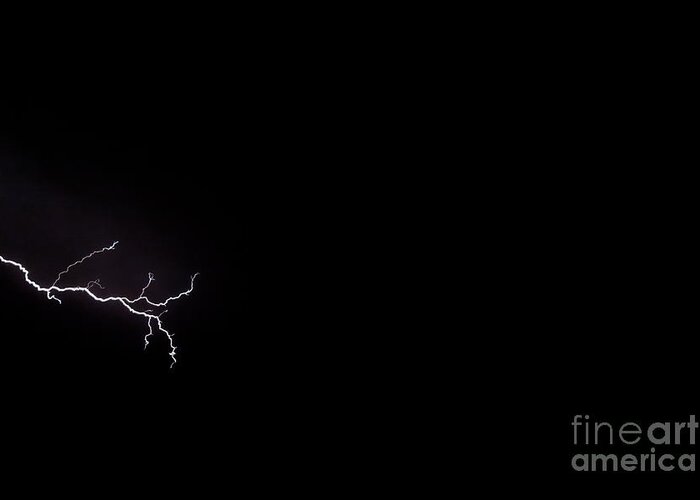 Light Greeting Card featuring the photograph Lightning 1 by Jacqueline Athmann