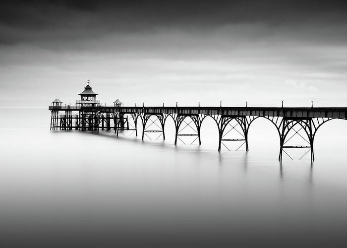 Pier Greeting Card featuring the photograph Liminal Land by Robert Bolton