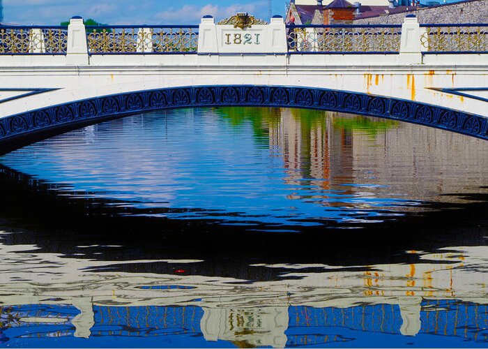 Sharon Popek Greeting Card featuring the photograph Sean Heuston Dublin Bridge by Sharon Popek