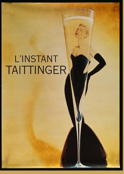 L'instant Taittanger Greeting Card featuring the digital art L'Instant Taittinger by Georgia Fowler