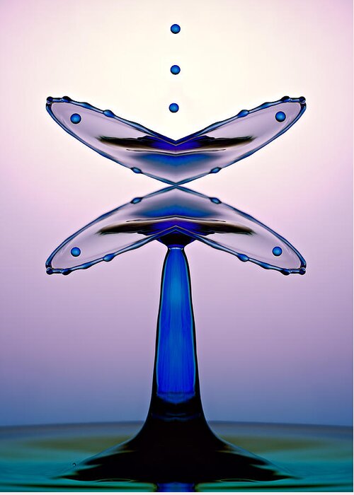 Water Greeting Card featuring the photograph Liquid Butterfly Wings by Susan Candelario