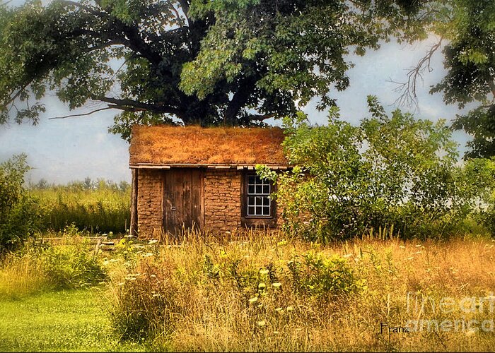 Landscape Photography Greeting Card featuring the photograph Little House on The Prairie by Peggy Franz
