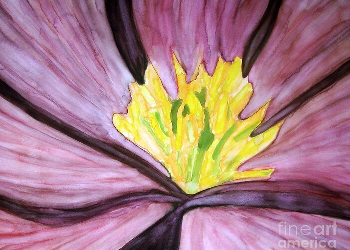 Water Color Flower Painting Greeting Card featuring the painting Live Your Life To The Fullest Potential by Yael VanGruber