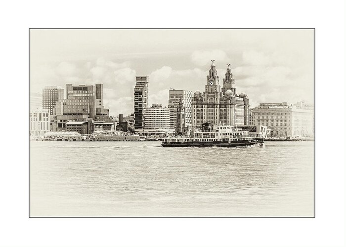 Liverpool Museum Greeting Card featuring the photograph Liverpool Ferry by Spikey Mouse Photography
