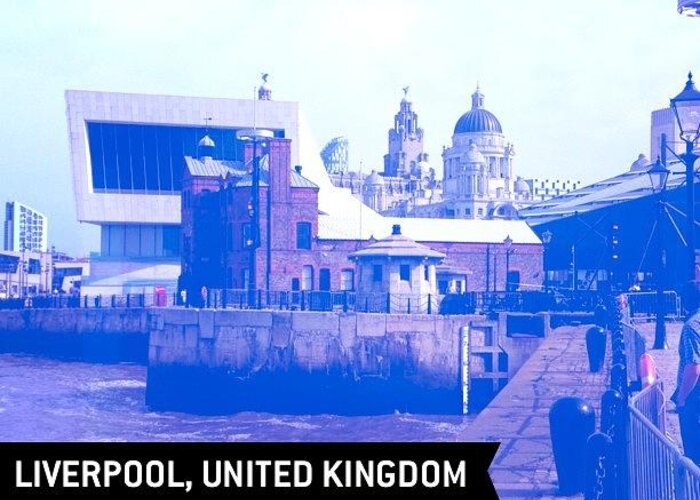 Travelgram Greeting Card featuring the photograph Liverpool, United Kingdom 19/06/2013 by Richard Tanswell