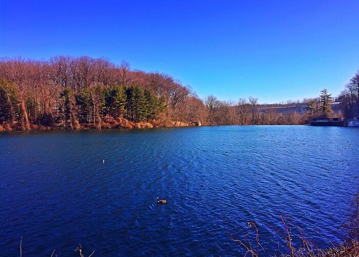 Water Greeting Card featuring the photograph Loch Raven by Chris Montcalmo