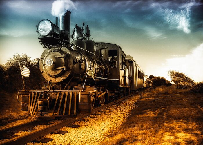 Train Greeting Card featuring the photograph Locomotive Number 4 by Bob Orsillo