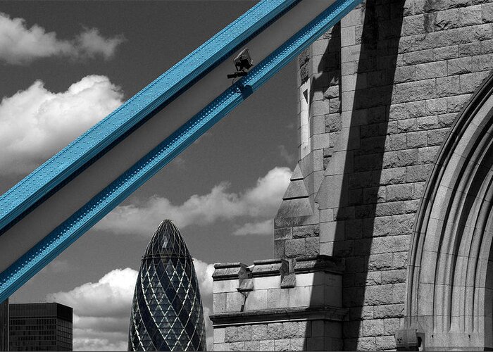 London Greeting Card featuring the photograph London City Frame by Hazy Apple