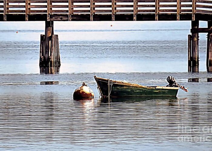 Boat Greeting Card featuring the photograph Lone Boat by Janice Drew