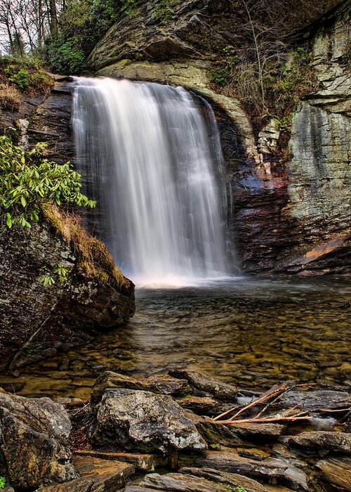 Waterfall Greeting Card featuring the photograph Looking Glass Falls by Louise St Romain