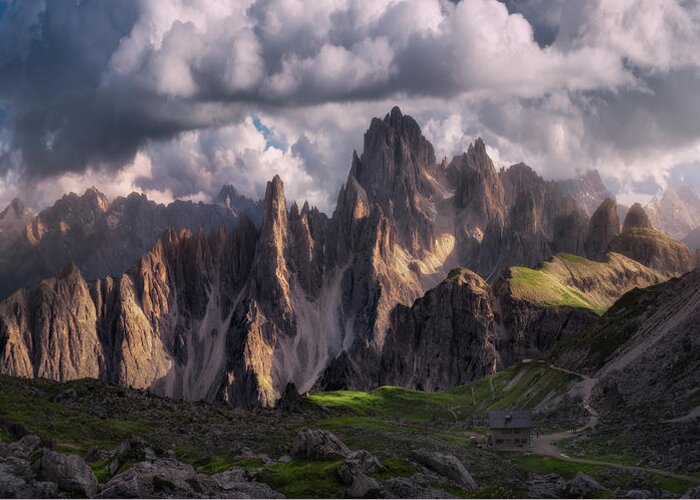 Dolomites Greeting Card featuring the photograph Lost by Carlos F. Turienzo