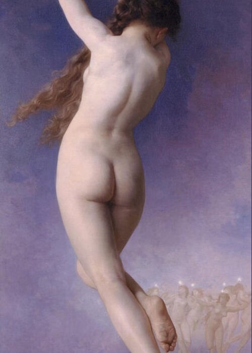 William-adolphe Bouguereau Greeting Card featuring the painting Lost Pleiad by William-Adolphe Bouguereau