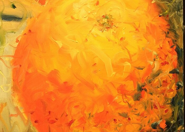 Impressionism Greeting Card featuring the painting Love of Three Oranges I by Karen Carmean