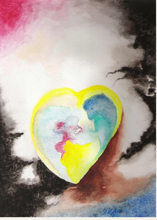 Love Greeting Card featuring the painting Love by Pamela Henry