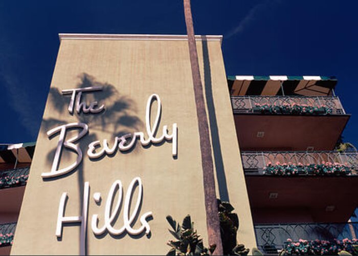 Photography Greeting Card featuring the photograph Low Angle View Of A Hotel, Beverly by Panoramic Images