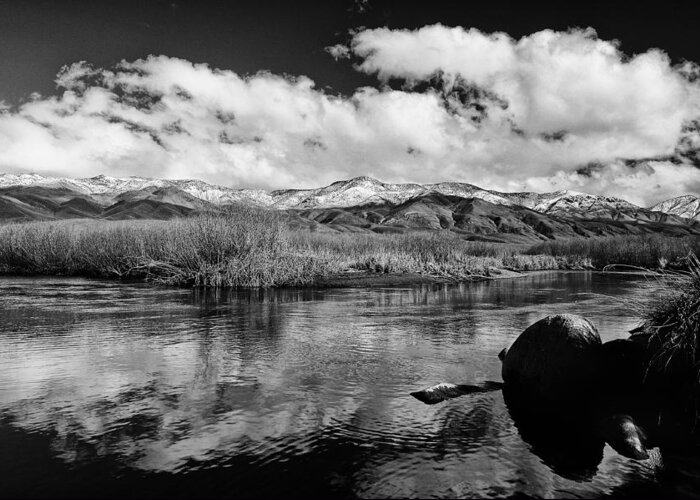 River Greeting Card featuring the photograph Lower Owens River by Cat Connor